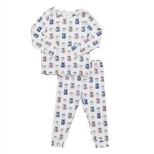 NEW PINK CHICKEN kid's long sleeve pajama set in ballet slipper